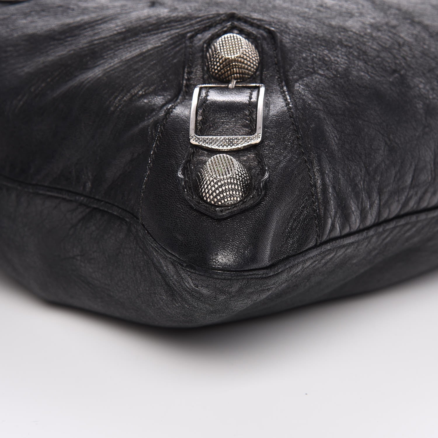 Balenciaga Chevre Giant 21 Silver Hardware Besace Hobo Black 9 of 12