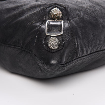 Balenciaga Chevre Giant 21 Silver Hardware Besace Hobo Black 9 of 12