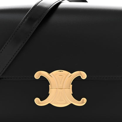 Celine Shiny Calfskin Teen Triomphe Black 8 of 10