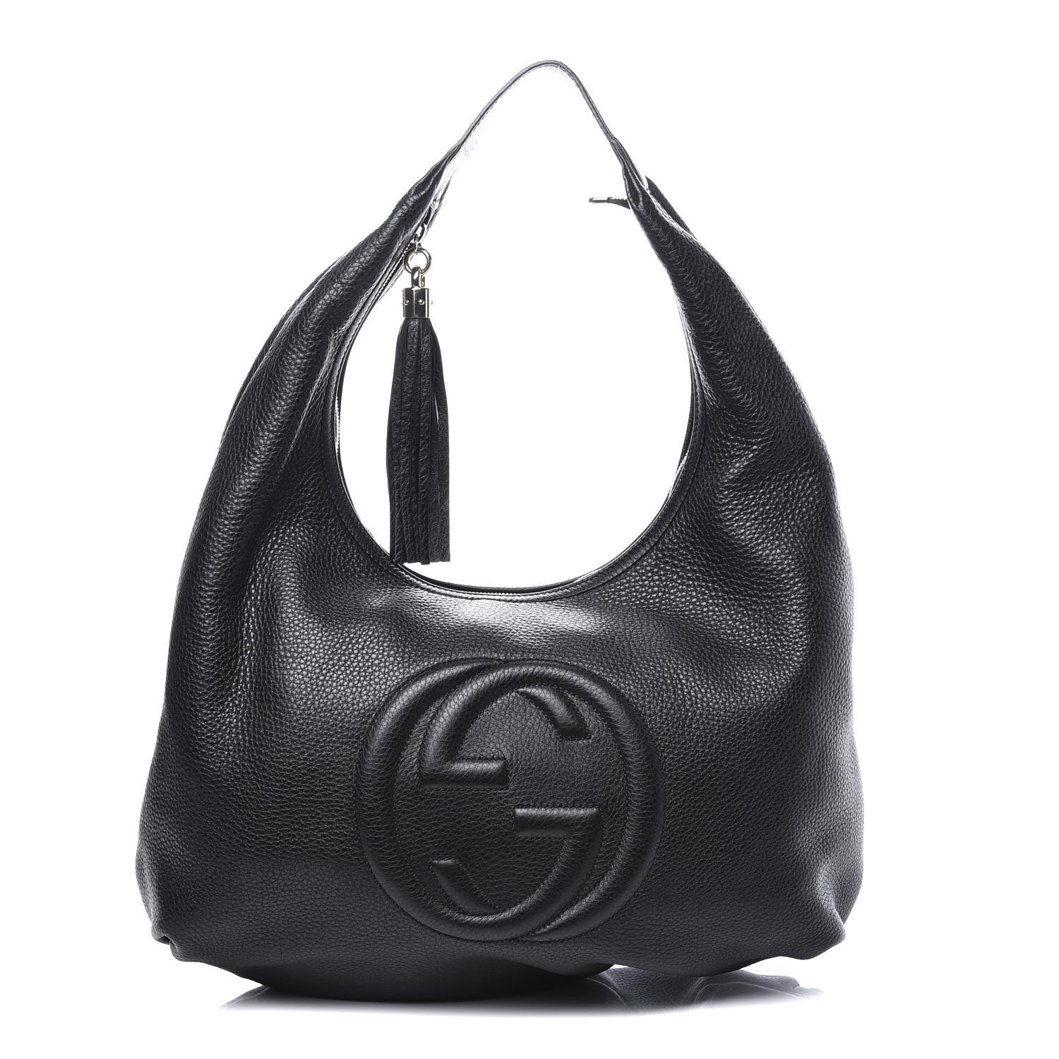 Gucci Pebbled Calfskin Large Soho Hobo Black 1 of 10