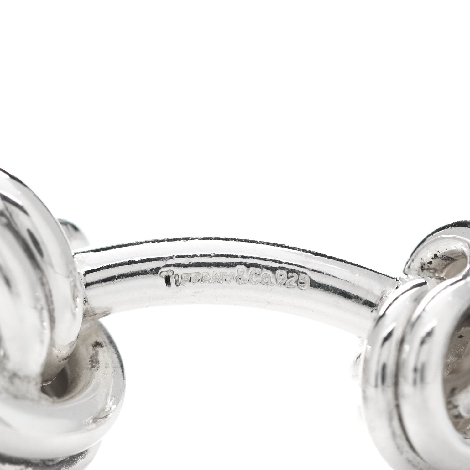 Tiffany Sterling Silver Double Knot Cufflinks 3 of 4