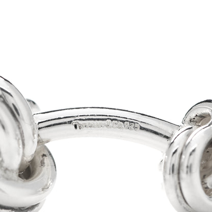 Tiffany Sterling Silver Double Knot Cufflinks 3 of 4