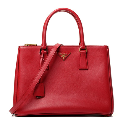Prada Saffiano Medium Galleria Double Zip Tote Fuoco 1 of 4