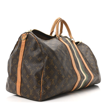 Louis Vuitton Monogram My LV Heritage Keepall Bandouliere 55 Ivory Vert Anglais 2 of 9