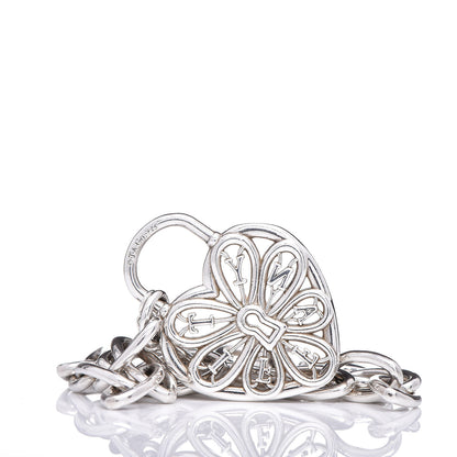 Tiffany Sterling Silver Filigree Heart Key Bracelet 4 of 5