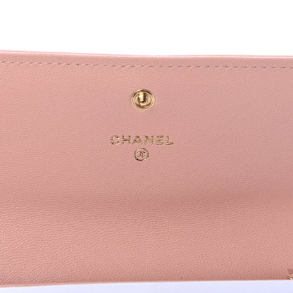 Chanel Shiny Goatskin Quilted 19 Flap Wallet Pink 5 of 8
