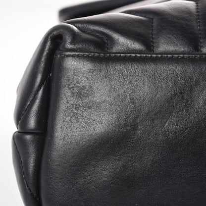 Saint Laurent Calfskin Y Quilted Monogram Medium Loulou Chain Satchel Black 14 of 17