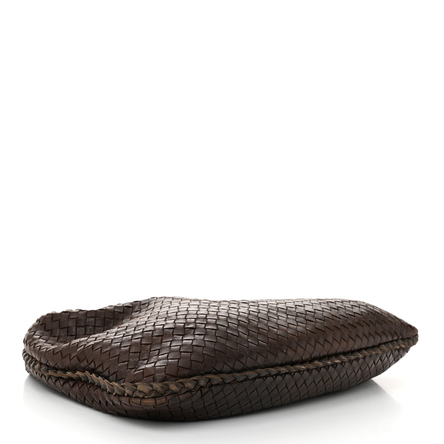 Nappa Intrecciato Large Veneta Hobo Ebano