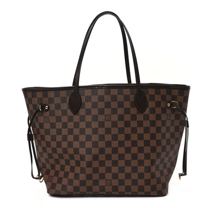 Louis Vuitton Damier Ebene Neo Neverfull MM Rose Ballerine 1 of 11