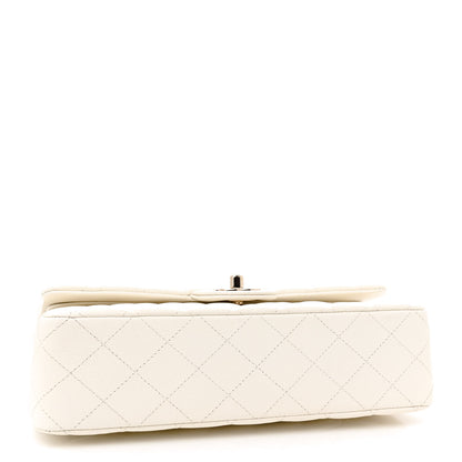 Chanel Caviar Quilted Medium Double Flap White 4 of 12
