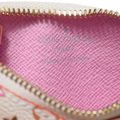 Louis Vuitton Monogram Multicolor Key Pouch White Litchi 7 of 8