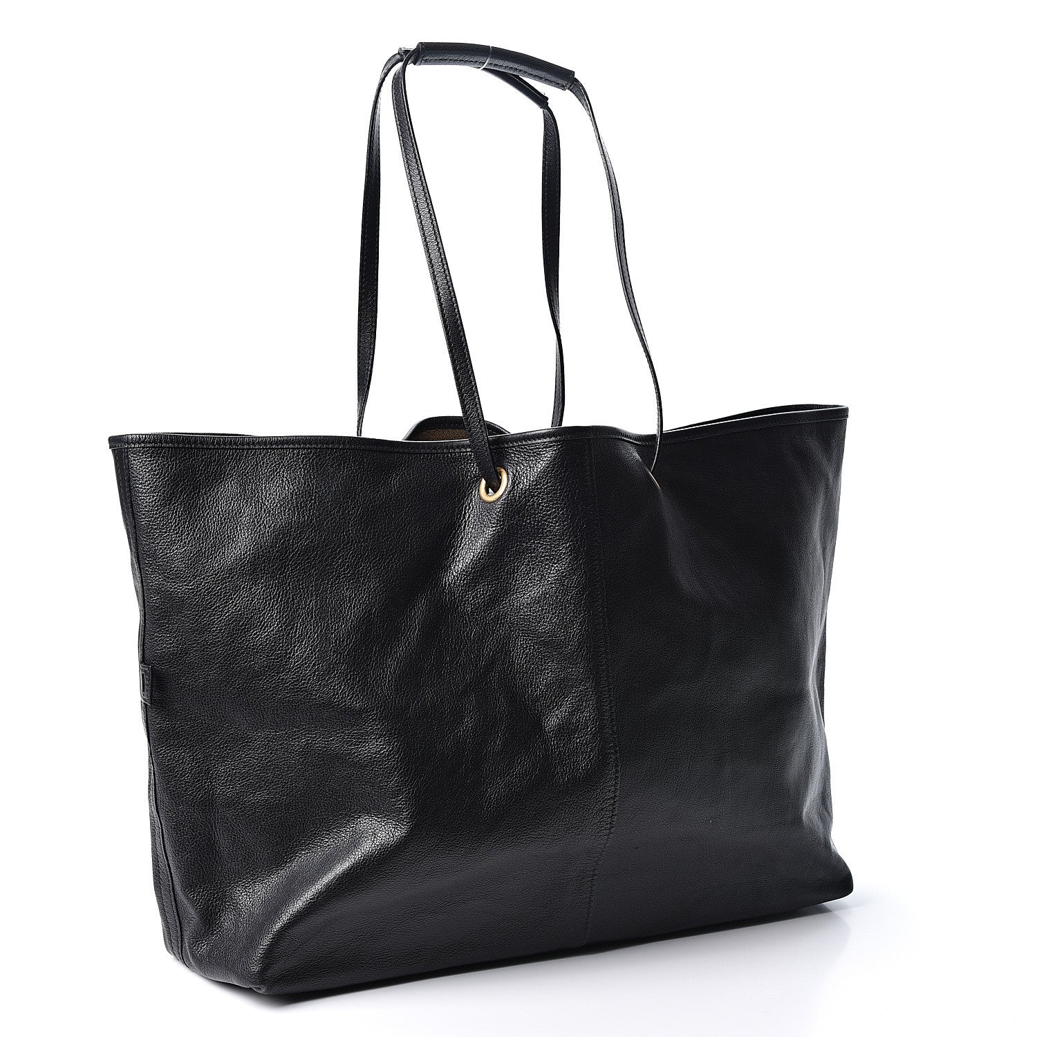 Saint Laurent Calfskin Large Neo Double Reversible Tote Black Bronze 2 of 7