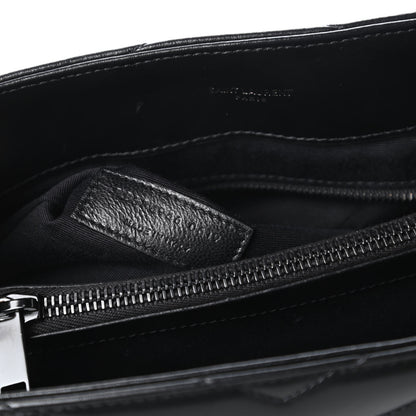Saint Laurent Calfskin Y Quilted Monogram Medium Loulou Chain Satchel Black 9 of 10