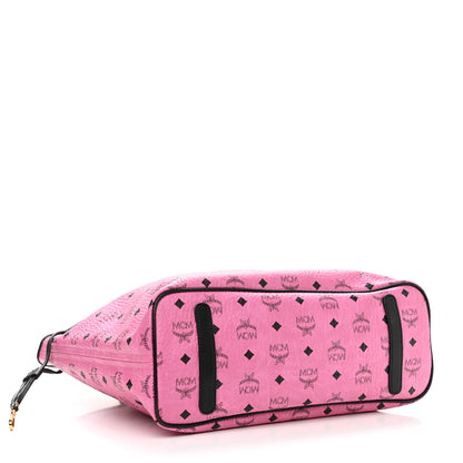 MCM Visetos Medium Project Reversible Shopper Tote Pink 7 of 15