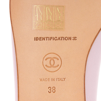 Chanel Lambskin Ballerina Flats 38 Pink 7 of 9
