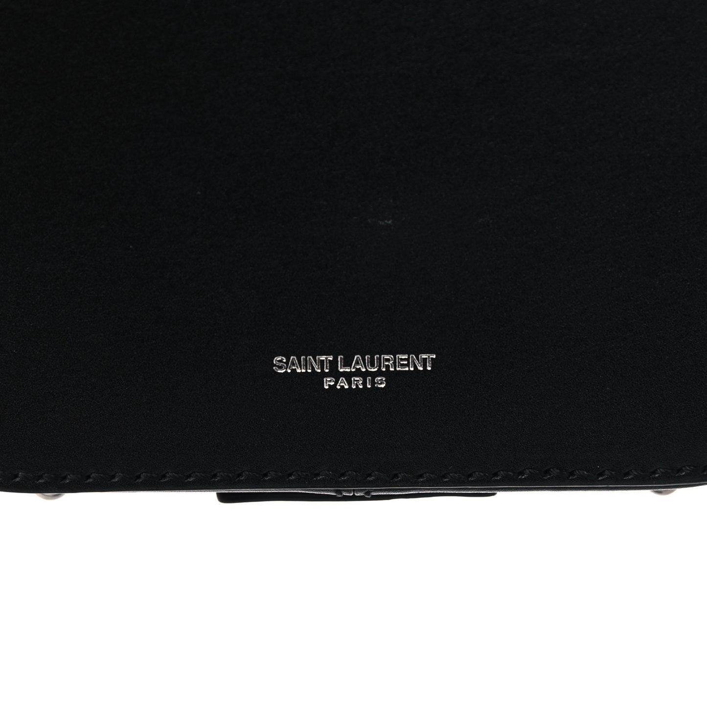 Calfskin Small Mica Hat Box Black