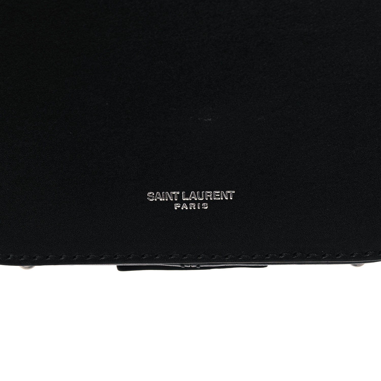 Saint Laurent Calfskin Small Mica Hat Box Black 7 of 11