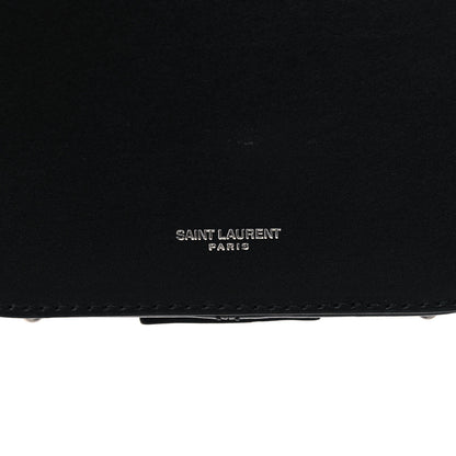 Saint Laurent Calfskin Small Mica Hat Box Black 7 of 11
