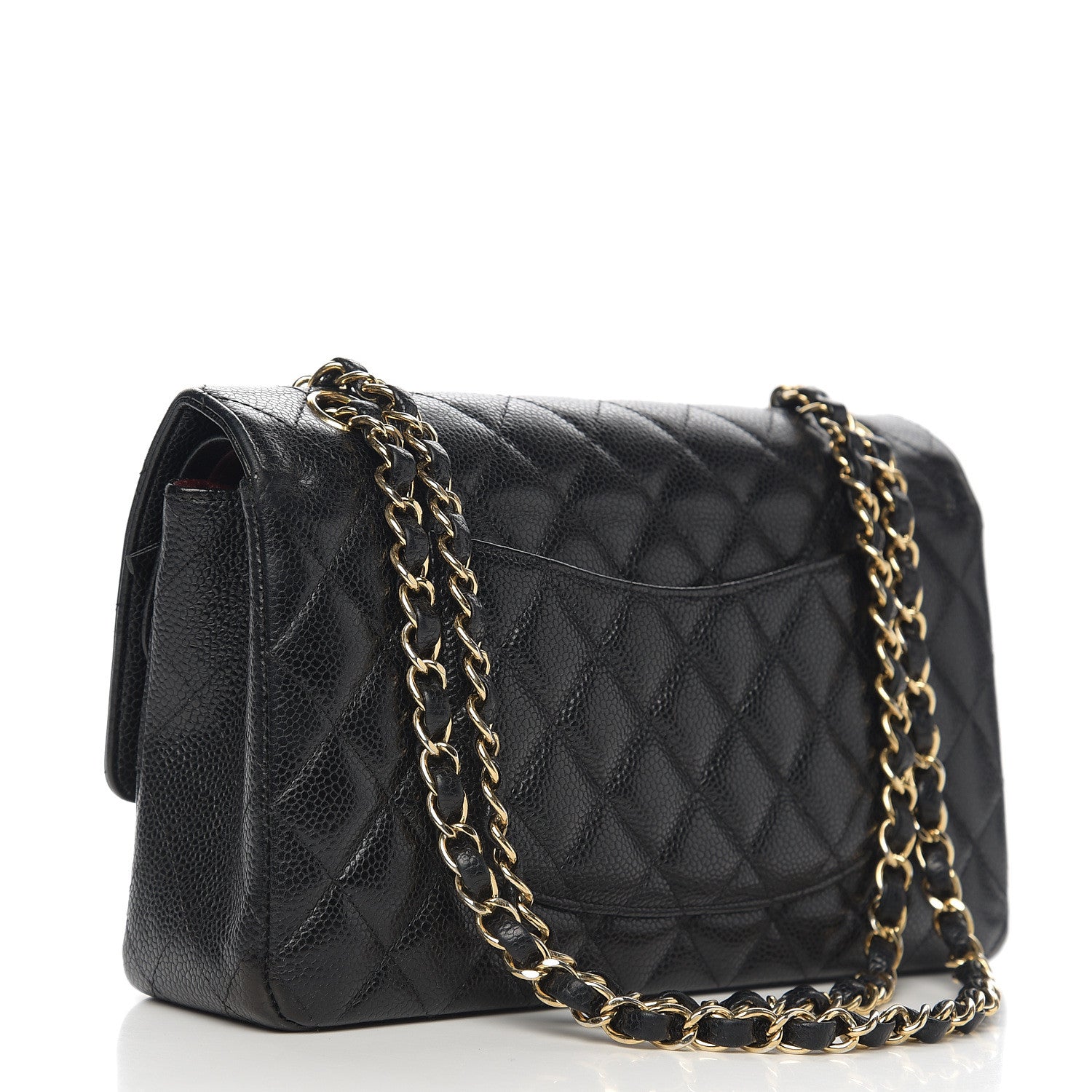 Chanel Caviar Quilted Medium Double Flap Black 2 of 12