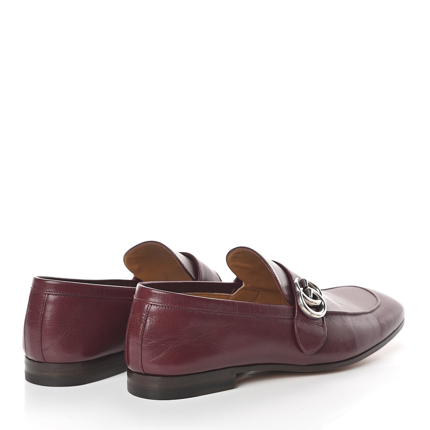 Goatskin Mens GG Loafers 8.5 Strong Red