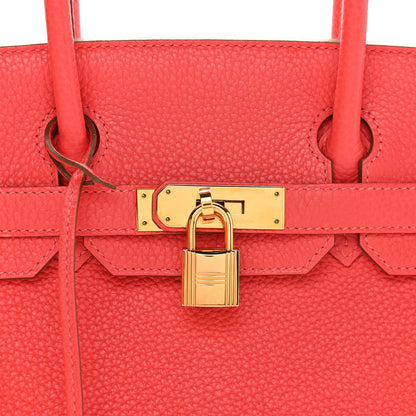 Hermes Taurillon Clemence Birkin 30 Rose Jaipur 9 of 9