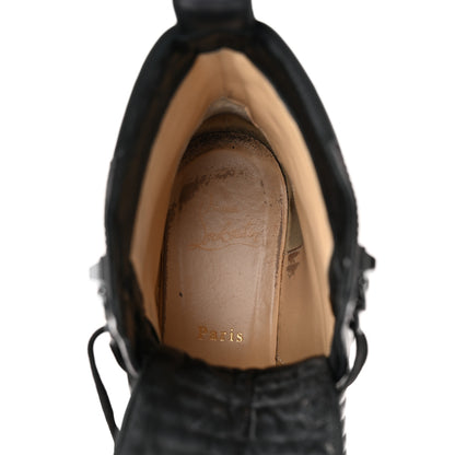 Christian Louboutin Calfskin Quilted Yetota Combat Boots 40 Black 7 of 15