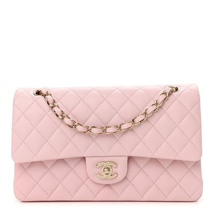 Chanel Caviar Quilted Medium Double Flap Light Pink 1 of 11
