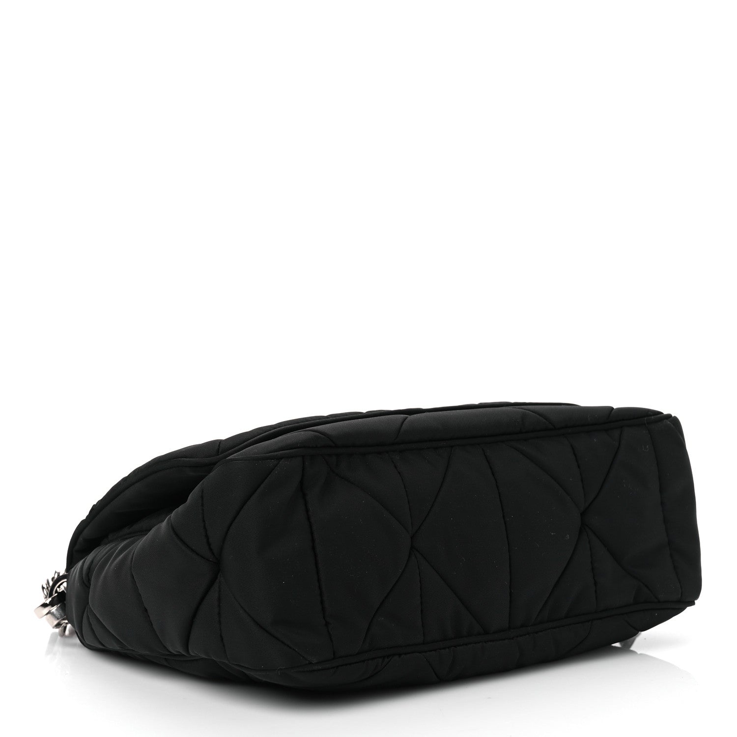 Prada Re-Nylon Quilted Padded Flap Shoulder Bag Black 4 of 10