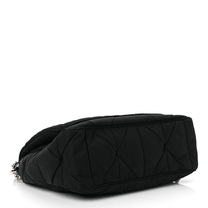 Prada Re-Nylon Quilted Padded Flap Shoulder Bag Black 4 of 10