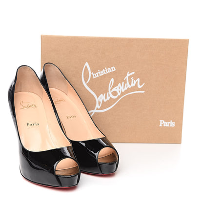 Christian Louboutin Patent New Very Prive 100 Pumps 39.5 Black 8 of 8