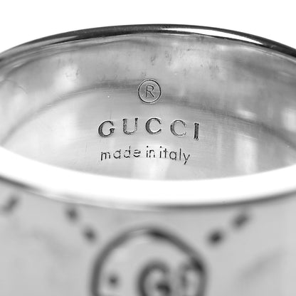 Gucci Sterling Silver GucciGhost Hamlet Skull Band Ring 52 6 4 of 5