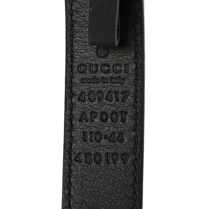 Gucci Calfskin Double G 20mm Belt 110 44 Black 3 of 4