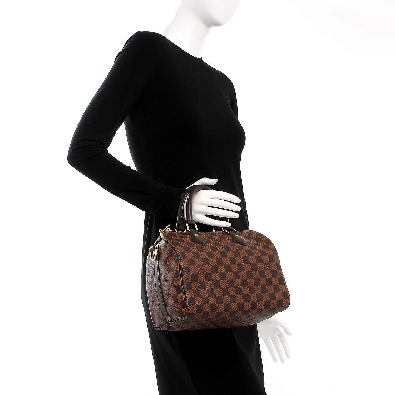 Louis Vuitton Damier Ebene Speedy Bandouliere 25 3 of 8