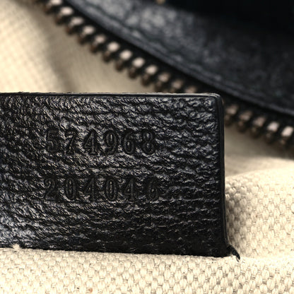 Gucci Velvet GG Monogram Web Belt Bag Blue Beige 7 of 9