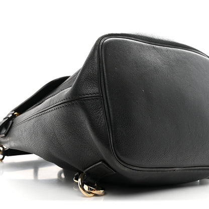 Chloe Suede Calfskin Medium Faye Backpack Black Black 9 of 10