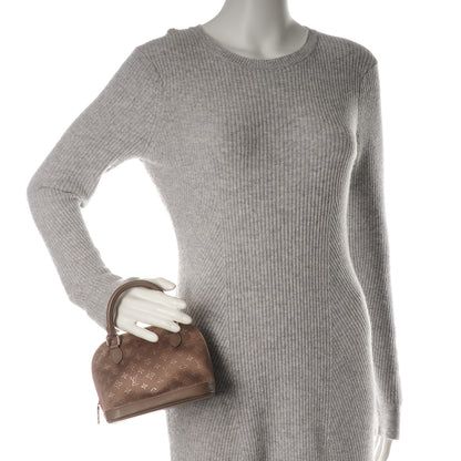 Louis Vuitton Satin Monogram Little Alma Taupe 2 of 6