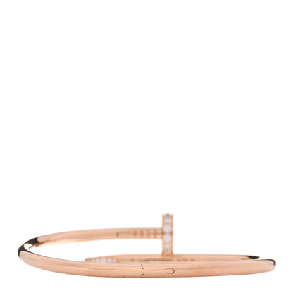 Cartier 18K Pink Gold Diamond Juste Un Clou Bracelet 17 2 of 4