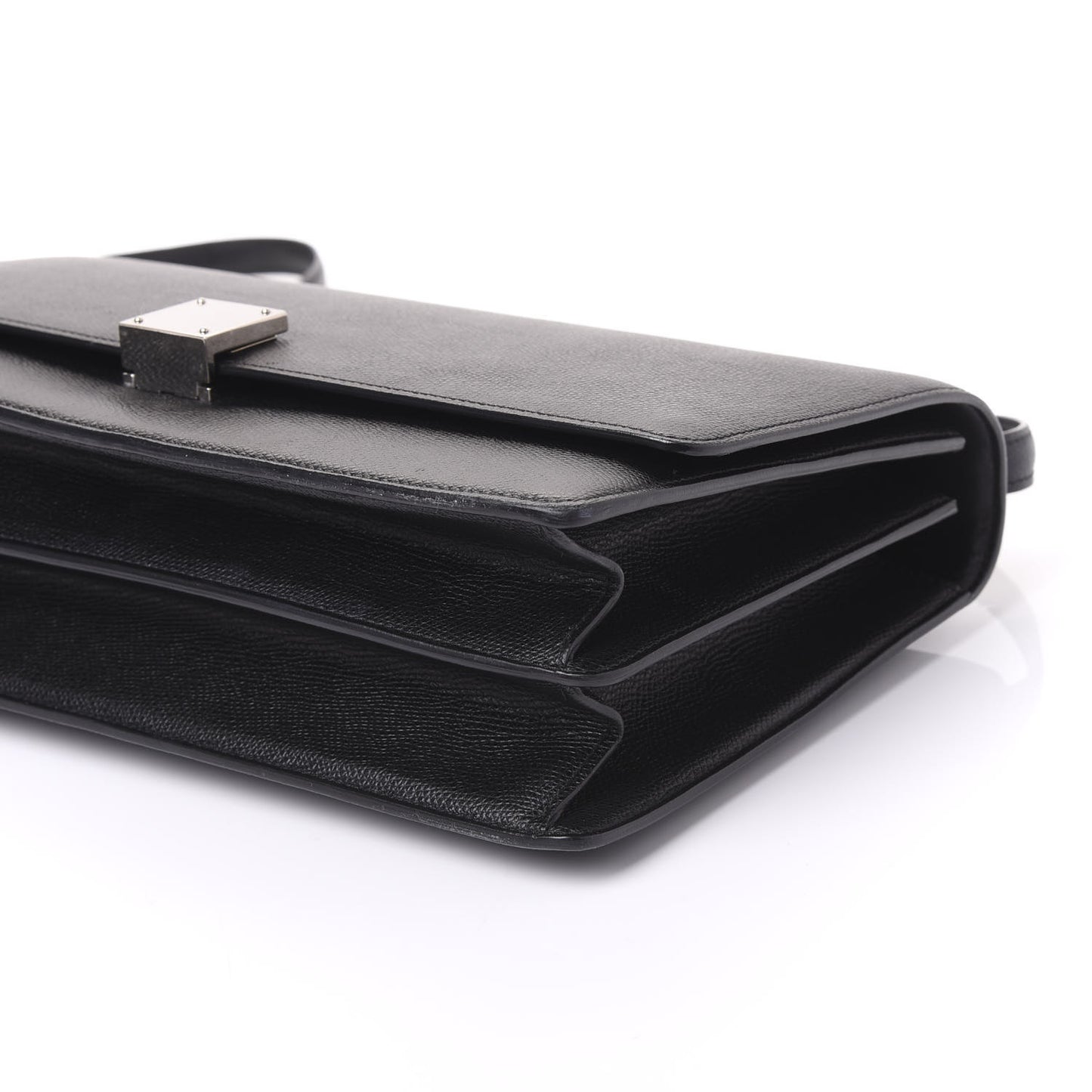 Baby Grained Calfskin Medium Case Flap Black