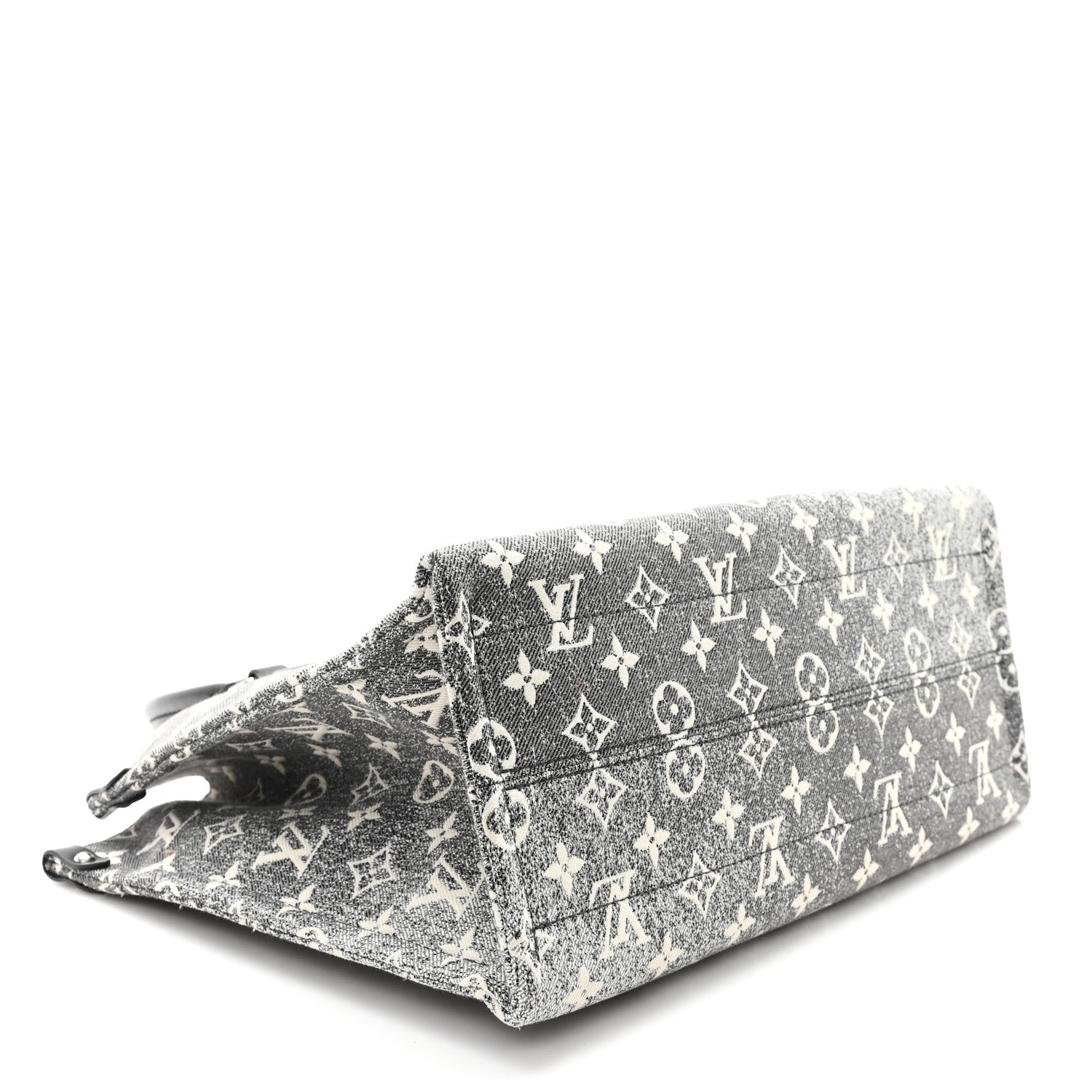 Louis Vuitton Monogram Jacquard Denim Onthego MM Black 4 of 10