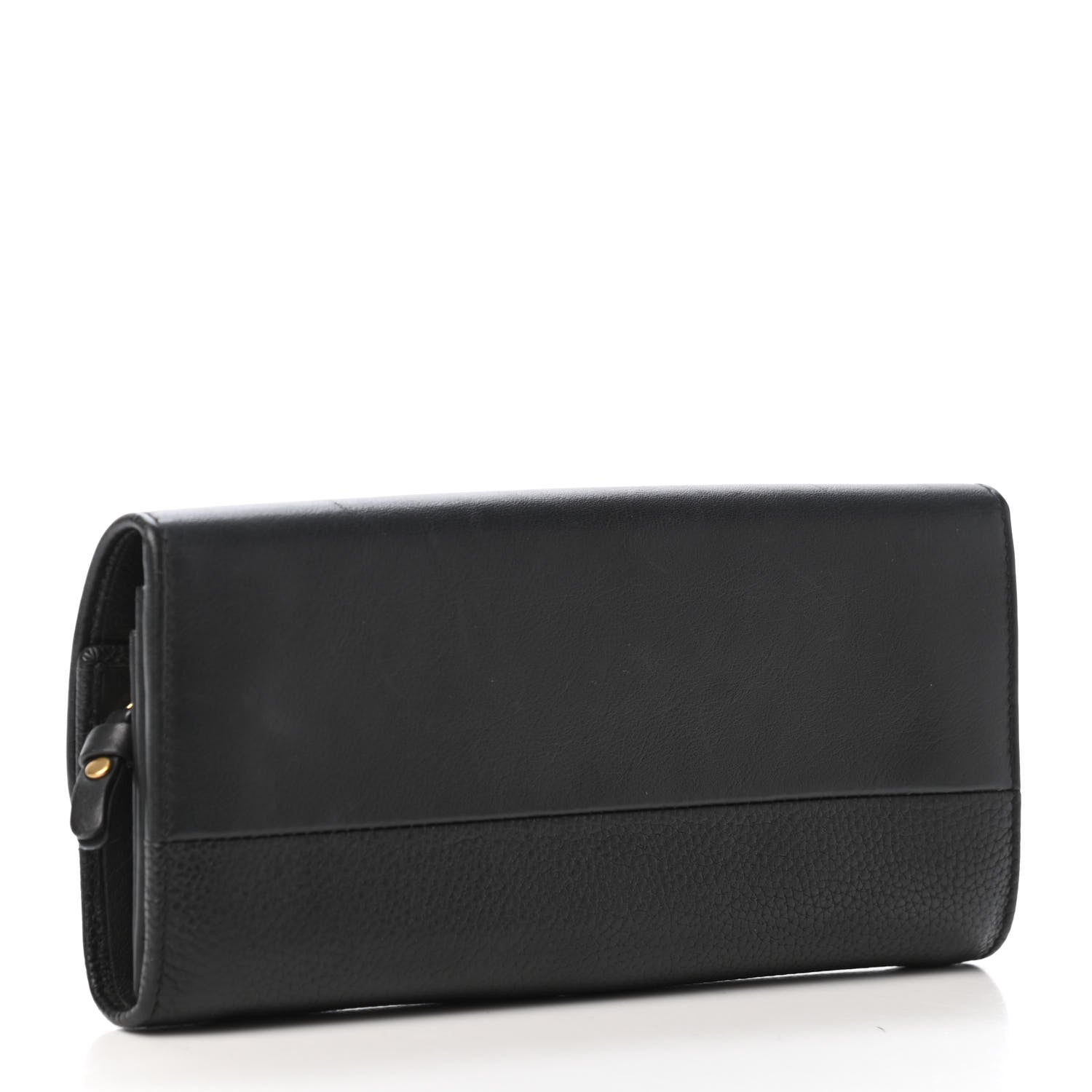 Chloe Grained Smooth Calfskin Small Indy Long Wallet Black 2 of 4