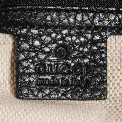 Gucci Pebbled Calfskin Large Soho Chain Shoulder Bag Black 6 of 7