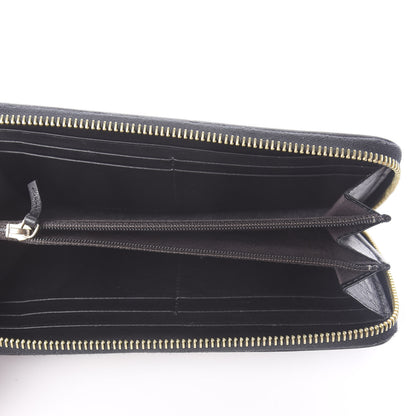 Fendi Pequin Cuoio Vegetale Zip Around Wallet Tobacco Black 5 of 6