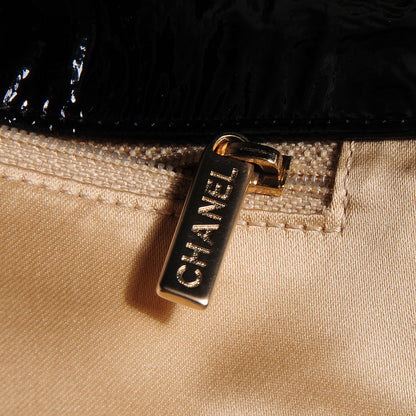 Chanel Vinyl Rock and Chain XL Flap Black 8 of 8