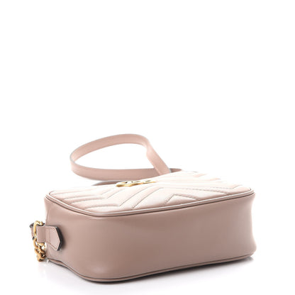 Gucci Calfskin Matelasse Mini GG Marmont Chain Shoulder Bag Nude 4 of 8