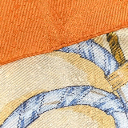 Hermes Jacquard Silk Jouvence Scarf 90 5 of 5