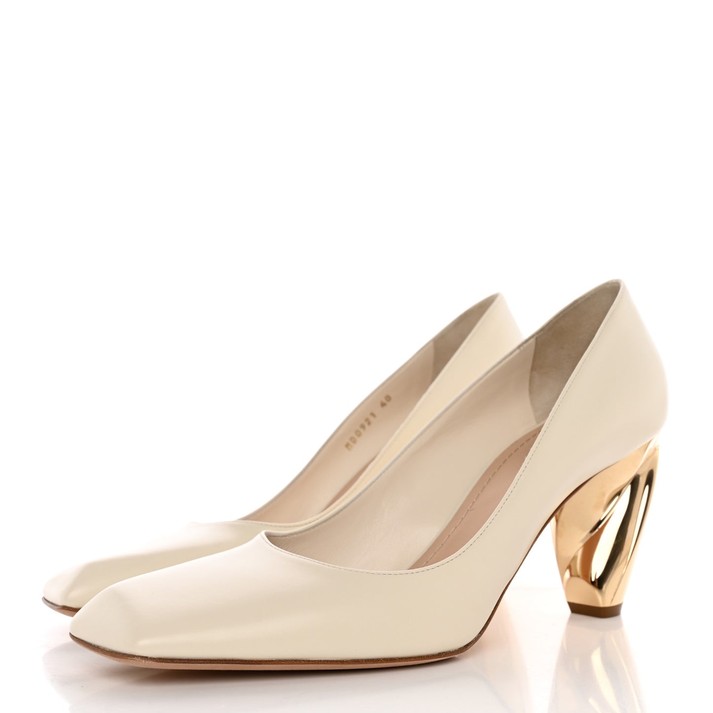 Soft Calfskin Rhodes 80mm Pumps 40 Off White