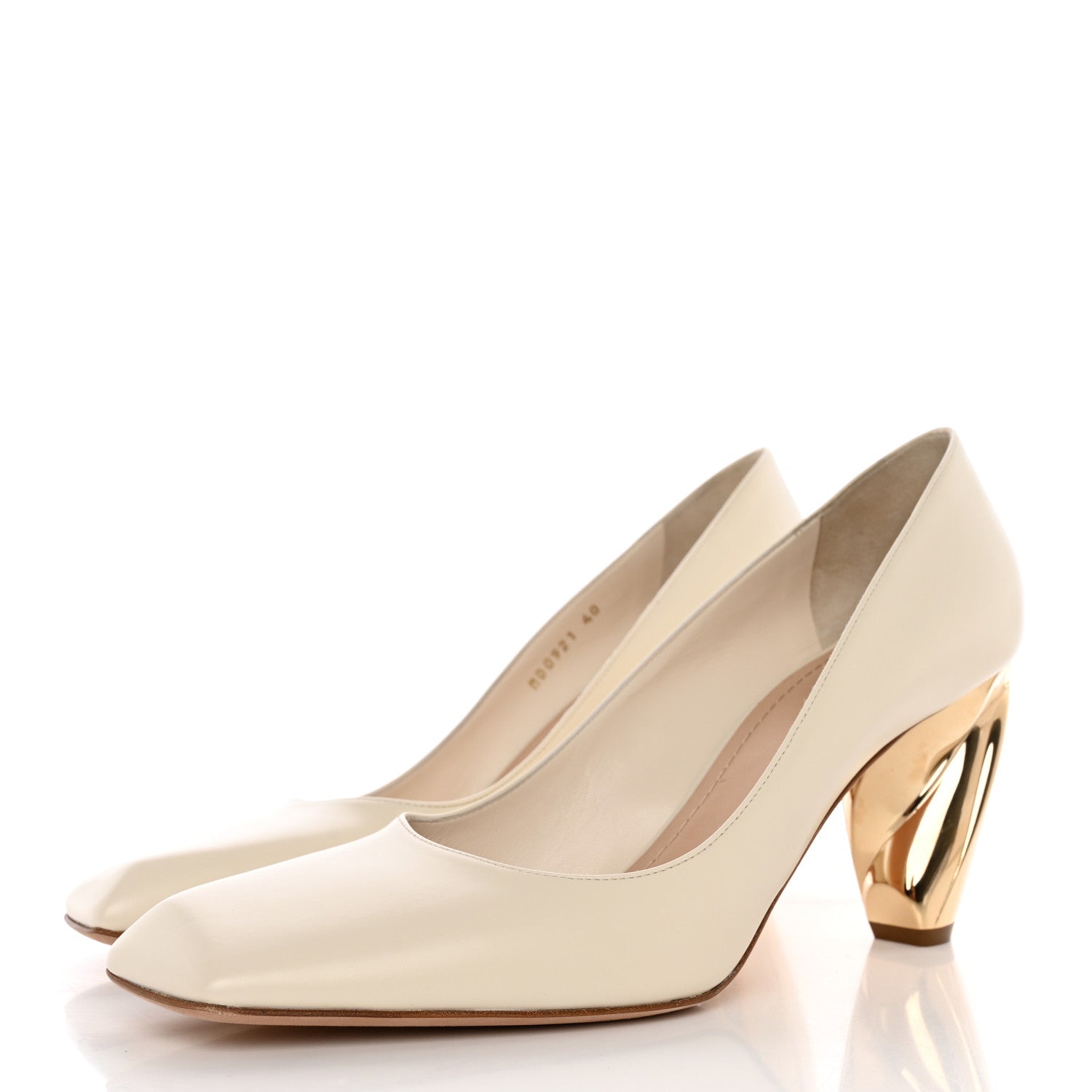 Christian Dior Soft Calfskin Rhodes 80mm Pumps 40 Off White 3 of 13
