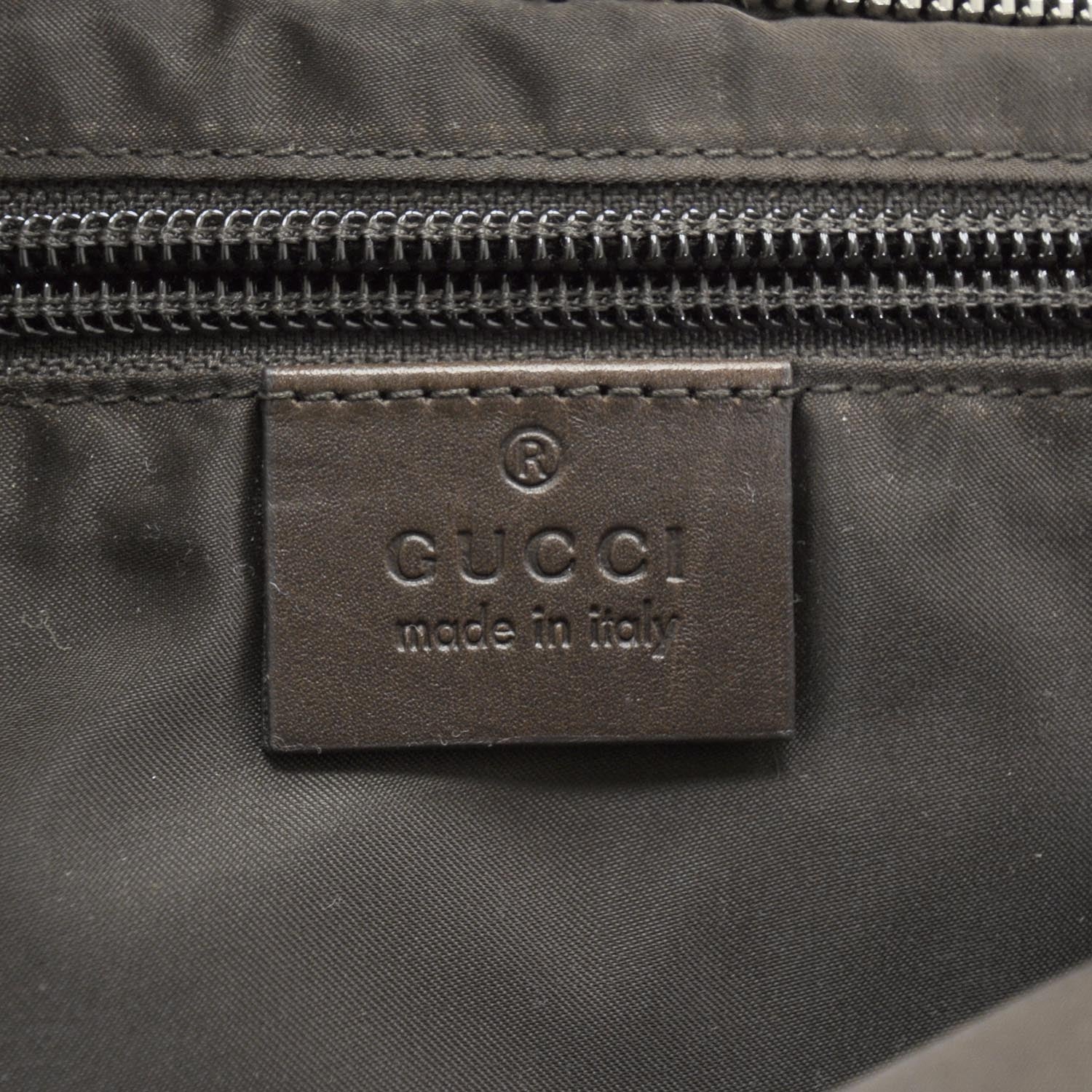 Gucci Nylon Diamante Medium Flat Messenger Bag Navy 24524