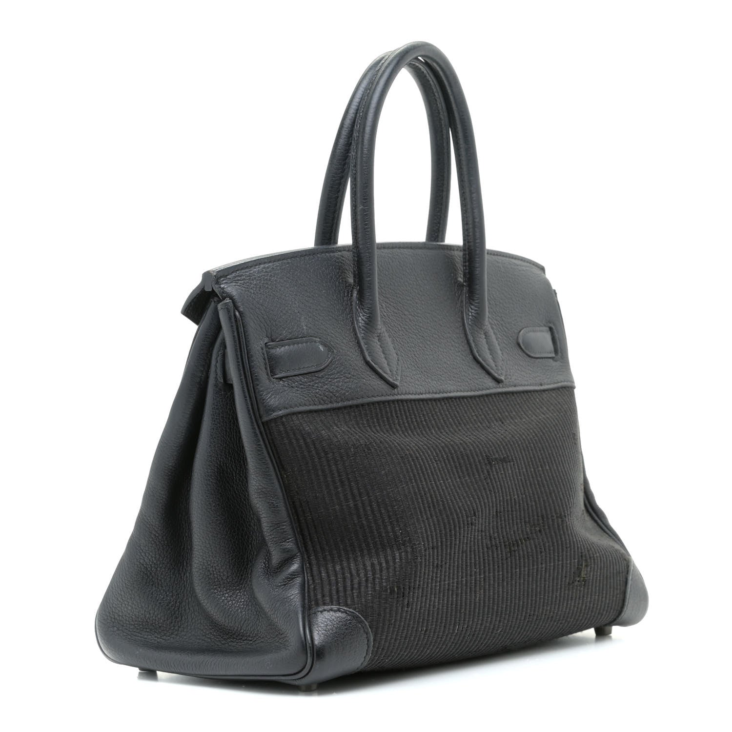 Hermes Taurillon Clemence Crinoline Birkin 30 Black 2 of 21