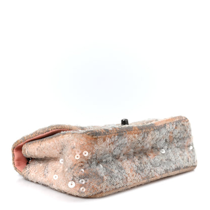 Chanel Sequin Mini Flap Light Orange Grey 3 of 10